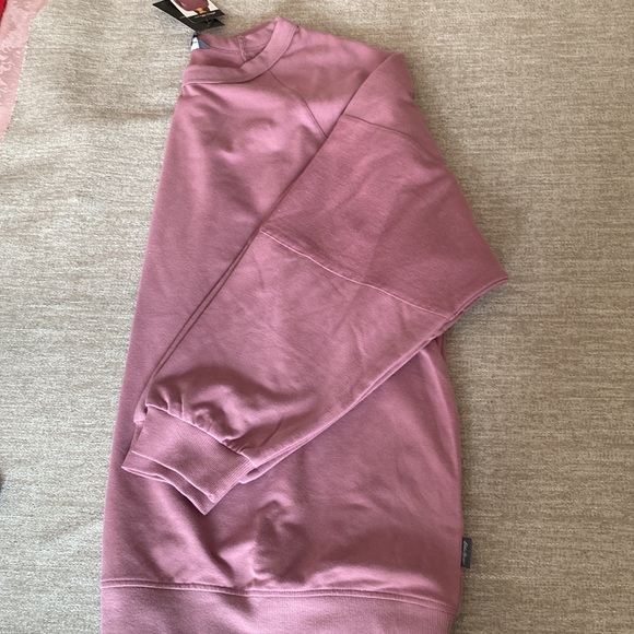 Eddie Bauer Mauve Raglan Crew French Terry long sleeve top Size XL NWT - Picture 8 of 13